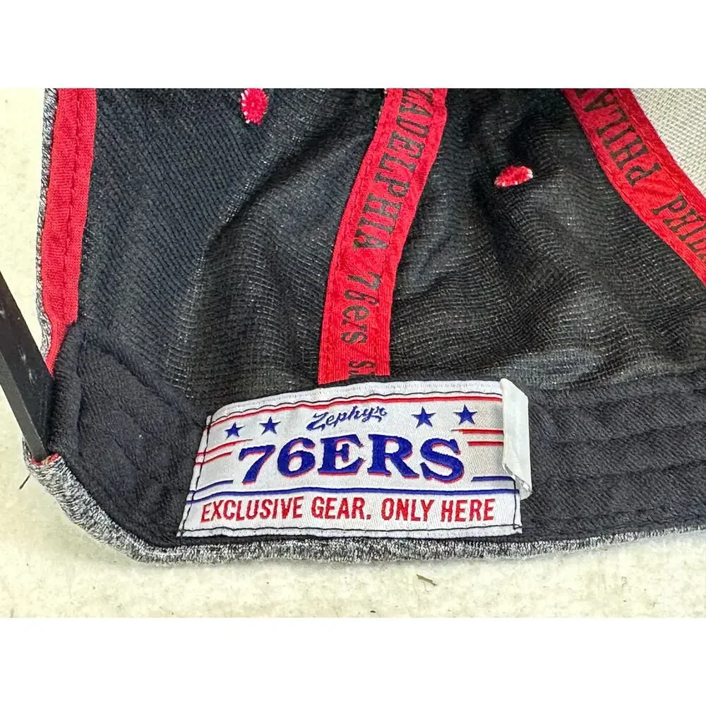 Zephyr Philadelphia 76ers Snapback Hat OS Gray, Red & Black Sportswear Philly